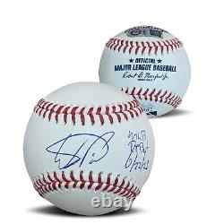 Wander Franco Autographed MLB Debut Signed Baseball JSA COA With Display Case