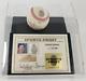 Whitey Ford Signed Thumbprint Baseball In Ltd Ed. Display Withsigned Coa (beckett)