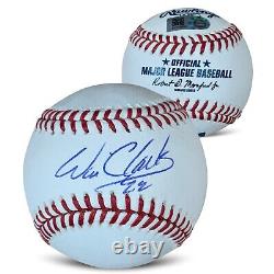 Will Clark Autographed MLB Signed Baseball Hologram COA With Display Case