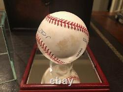 Willie Mays JSA James Spence COA Autographed Signed Baseball in Display Case
