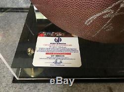 Wilson NFL football signed by Aaron Rodgers with Display Case and COA