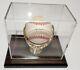 Yogi Berra Hof Yankees Signed Baseball Jsa Coa Withdisplay Case