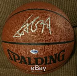 Yao Ming Autographed NBA Spaulding Basketball With Acrylic Display Case And COA