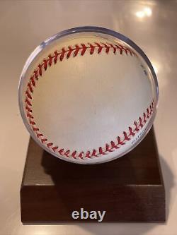 Yogi Berra Signed Baseball OAL JSA COA HOF New York Yankees With Display Case
