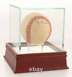 Yogi Berra Signed Baseball with Display Case (PSA COA)