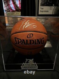 Zach Lavine Signed Nba Authentic Basketball With Coa, And display Case