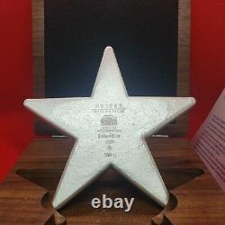 1/2 Kilo Geiger Star Avec Affichage De Boîtier En Bois Et Coa 500grams. 999