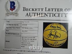 1981 Boston Celtics Team Autographied Hand Signed Gold Ball Avecbeckett Jsa Psa Coa