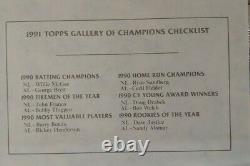 1991 Topps Galerie Des Champions En Terre. 925 Avec Boîtier Coa Et Display