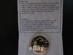1994 Canada 200 $ D'or Anne Of Green Gables Coin Withbox, Présentoir & Coa
