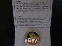 1994 Canada 200 $ D'or Anne Of Green Gables Coin Withbox, Présentoir & Coa