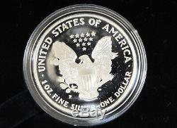 1997-p American Eagle Gem Argent Dcam Épreuve Avec Affichage Cas Et L'aco E1917