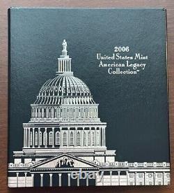 2006 Us Mint American Legacy Collection Display Case Avec Coa Livraison Gratuite