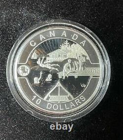 2013 O Canada 10,9999 $ Argent Fin 12 Pièce De Monnaie Avec Coa & Vitrine