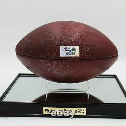 2014 Redskins Vs Dallas Game Used Football With 2014 Redskins Display Case (coa)