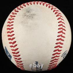 Addison Russell Signé Game-used Baseball With Display Case (jsa Coa) Cubs S. S