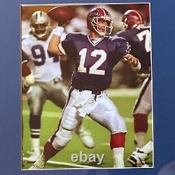 Affichage encadré de maillot signé de Jim Kelly des Buffalo Bills 35x43 NFL Beckett COA