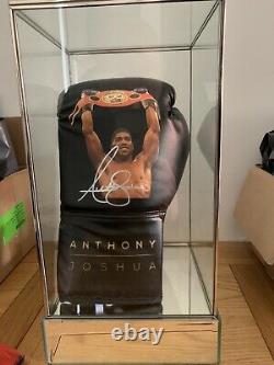 Aj Anthony Joshua Signed Ltd Edit Glove In Glass Display Cas Coa £240 Livré