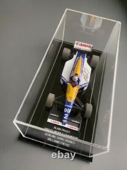 Alain Prost a signé 1/18 1993 F1 Camel Williams Fw15c Afficher le boîtier de preuve Coa Nouveau