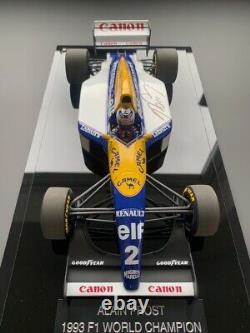 Alain Prost a signé 1/18 1993 F1 Camel Williams Fw15c Afficher le boîtier de preuve Coa Nouveau