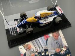 Alain Prost a signé 1/18 1993 F1 Camel Williams Fw15c Afficher le boîtier de preuve Coa Nouveau