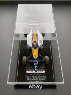 Alain Prost a signé 1/18 1993 F1 Camel Williams Fw15c Afficher le boîtier de preuve Coa Nouveau