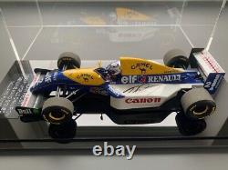 Alain Prost a signé 1/18 1993 F1 Camel Williams Fw15c Afficher le boîtier de preuve Coa Nouveau