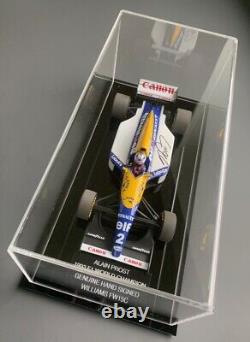 Alain Prost a signé 1/18 1993 F1 Camel Williams Fw15c Afficher le boîtier de preuve Coa Nouveau