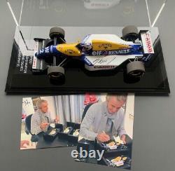 Alain Prost a signé 1/18 1993 F1 Camel Williams Fw15c Afficher le boîtier de preuve Coa Nouveau