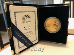 American Eagle One Ounce Gold Proof Coin. Livré Avec Nous Mint Coa & Display Case