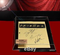 Amis Original Signé Script, X3 Cast Autograph, Coa Uacc DVD Set Vitrine