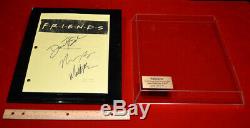 Amis Original Signé Script, X3 Cast Autograph, Coa Uacc DVD Set Vitrine