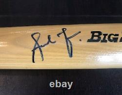 Andruw Jones Signé Rawlings Pro Ring Baseball Bat Avec Coa & Clear Display Case