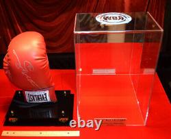 Autographe Signé Sugar Ray Leonard Wba Boxing Glove, Display Case, Coa, Uacc