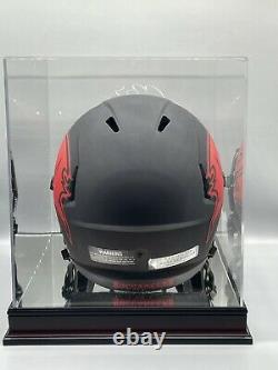 Autographié/signé Tom Brady Buccaneers Casque Pleine Taille Avec Display Case & Coa