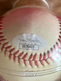 Balle de baseball signée Willie Mays de la Ligue nationale avec certificat d'authenticité et boîtier d'exposition EX