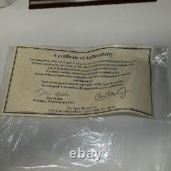 Balle de baseball signée par Cal Ripken Jr. Iron Man dans une vitrine avec certificat d'authenticité Vintage 9/6/95