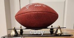 Balle de football NFL signée par Jim Brown (Wilson) avec inscription HOF JSA COA & étui personnalisé