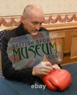Barry Mcguigan Main Signée Boxing Glove Display Acrylique Cas Aftal Coa