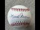 Baseball Signée Par Hank Aaron Avec Boîtier D'exposition Et Coa (authentifié)