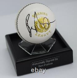 Ben Foakes Signé Autograph Cricket Ball Display Case Angleterre Aftal Coa