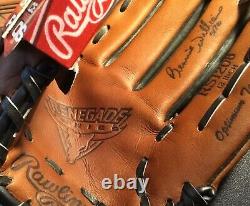 Bernie Williams Signé Rawlings Baseball Glove Jsa Coa Ny Yankees Display Case