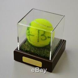 Bjorn Borg Présentoir Pour Autographes De Balle De Tennis Signé Wimbledon Memorabilia Coa