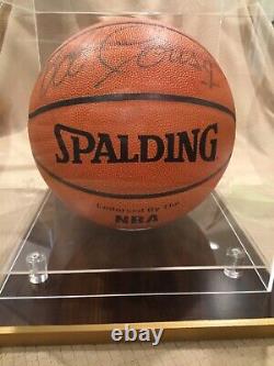 Bob Cousy Boston Celtics Signé Basketball Avec Display Case Field Of Dreams Coa