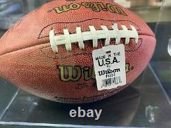 Brett Favre 1997 Pro Bowl Game Publié Autographed Football And Display Case Coa