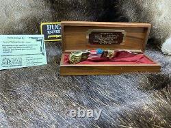 Buck David Yellowhorse 112 Custom Old Glory Knife Mint In Display Case Coa