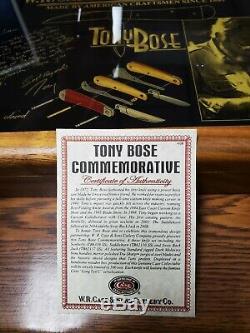 Cas Tony Bose Commémoratif 3 Pc. Avec Boîte D'affichage D'origine Et Coa
