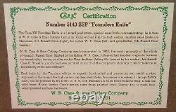 Cas XX 5143 Ssp Véritable Stag 1979 Couteau Fondateurs, Orig Display Box Avec Coa
