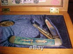 Case XX 1998 Couteau De Collection Dale Earnhardt Jr. Avec Coa Et Présentoir Rare