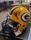 Casque Mini-auto Riddell Brett Favre Avec Certificat D'authenticité Et Présentoir Sport Gallery En 1998-packers